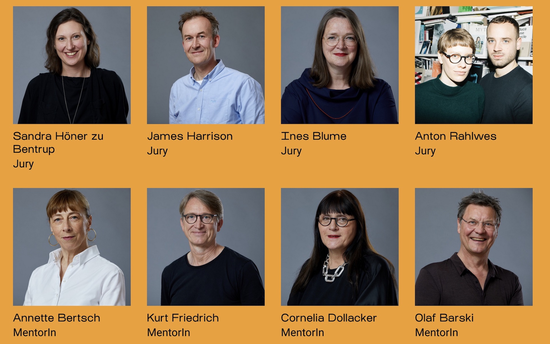 Jurymitglieder und Mentor:innen 2022