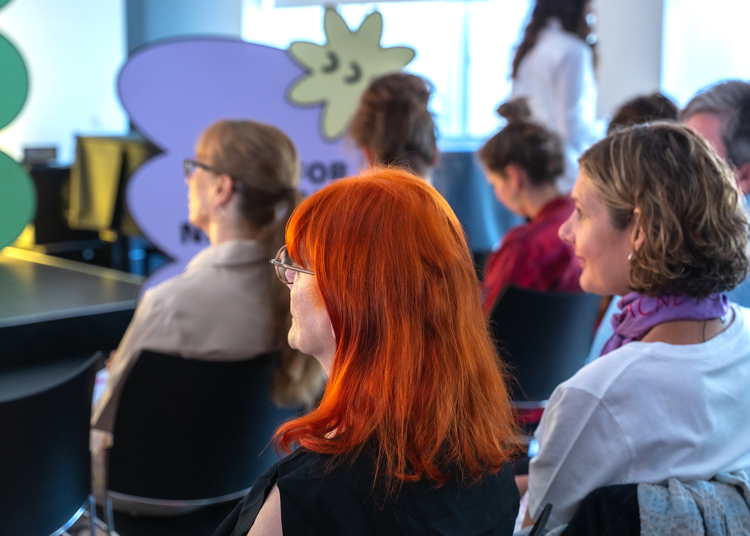 Im Publikum u. a. Prof. Uta Brandes und Judith Augustin